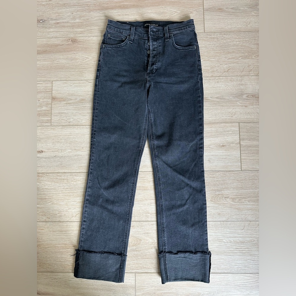 Denim Forum Arlo High Rise Cuffed Jeans